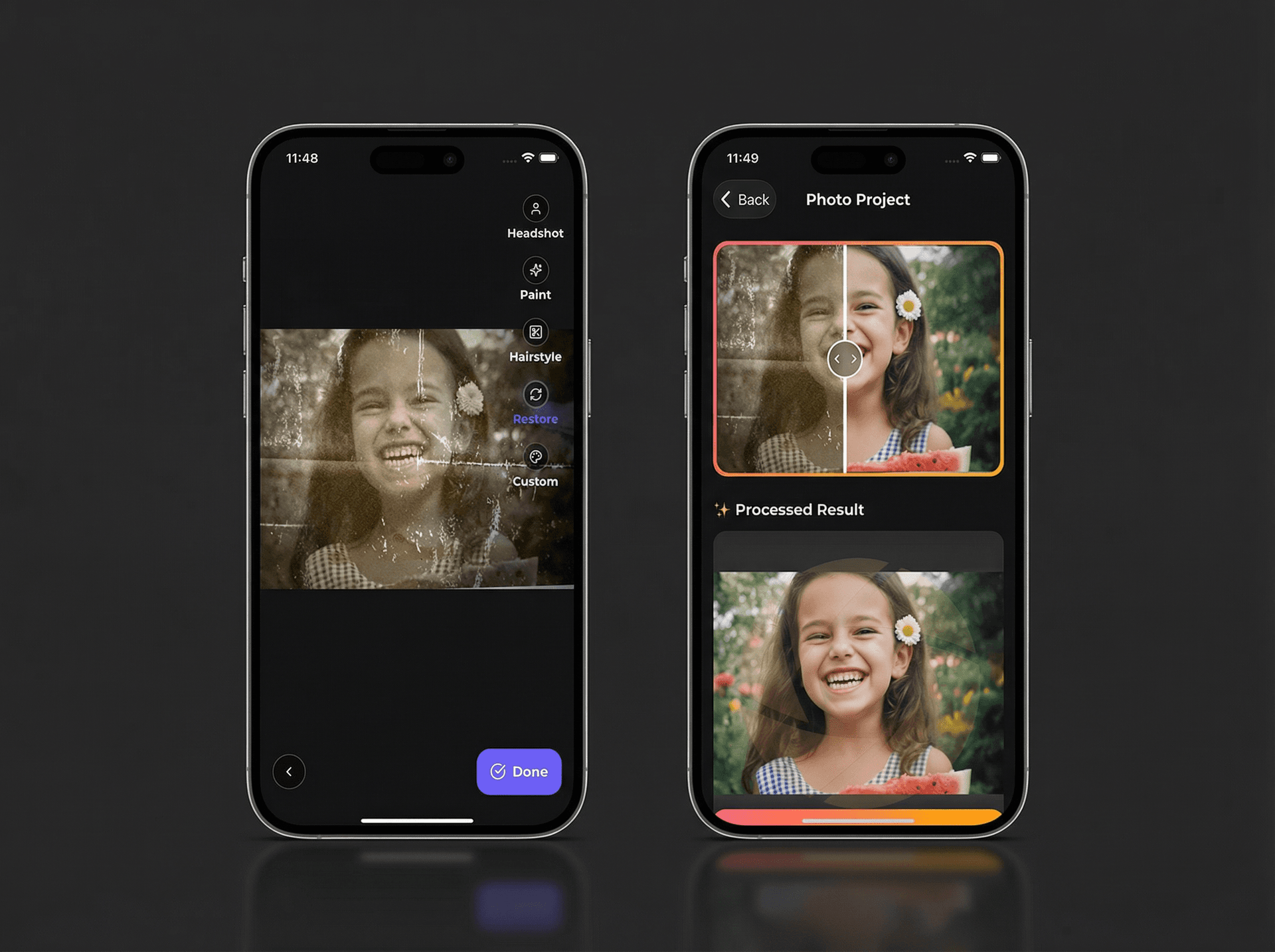 Professional headshots in a few clicks